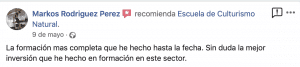 Opinión valoración curso experto entrenador personal escuela culturismo natural Roberto Amorosi, Markos Rodriguez Perez